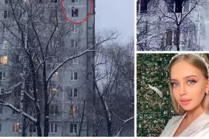 Momentul înfricoșător care care o fată de 18 ani est salvată dintr-un apartment în flikri, situat la etajul 9, Mosn Moscova