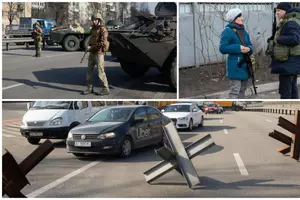 Străzile din Kiev au devenit adevărate „capcane” pentru soldații ruși. Chiar și femeile au pus mâinile pe arme și își apără Capitala