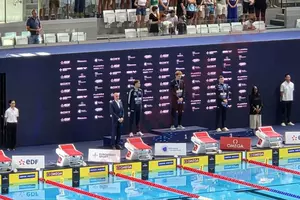 Prima mare controversă de la Europenele de înot. Ce s-a auzit la boxe în momentul în care sportivul din Rusia a primit medalia de aur