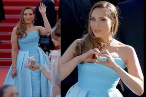 Imagini virale de la Cannes! Cum a apărut Iulia Vântur pe covorul roșu. Toți s-au uitat la ea!