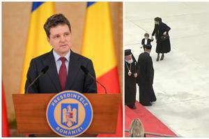 Momentul inedit în care fiul lui Nicușor Dan se îndepărtează de președinte pentru a fotografia Catedrala Națională