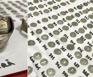 Comoară veche de 2.000 de ani, descoperită întâmplător, în Botoșani: aproape 600 de monede de argint și șase brățări dacice, printre artefactele găsite