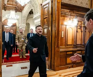 Summitul B9 de la Cotroceni. Nicușor Dan a avut o întâlnire bilaterală cu Volodimir Zelenski: „Ne dorim ca industria noastră să beneficieze de expertiza ucraineană”