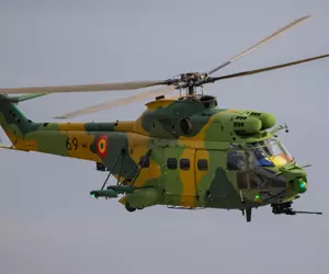 RO-Alert în Tulcea: țintă aeriană detectată la 8 km de România. MApN a ridicat un elicopter IAR-330 PUMA SOCAT