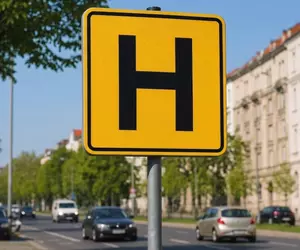Ce înseamnă indicatorul cu litera „H” neagră pe fundal galben, în Marea Britanie. Mulți șoferi ar putea să îl asocieze cu un spital