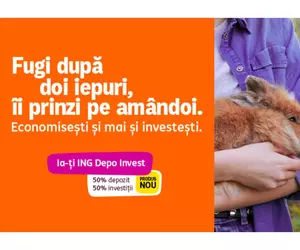 Ce faci cu banii puși deoparte? ING Bank lansează un produs prin care economisești și investești în același timp: ING Depo Invest