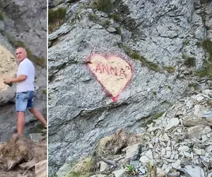 Un turist a vandalizat o stâncă de pe Transfăgărășan cu o declarație de dragoste pentru „Anna”. Salvamont și internauții au reacționat dur: „Anna, ține-ți prostul acasă!” | VIDEO