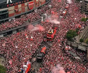 Arsenal a scos peste 500.000 de suporteri pe străzile din Londra, a doua zi după finala pierdută cu PSG