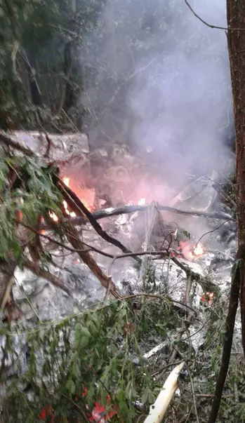 Elicopter SMURD prăbușit în Republica Moldova  - Foto:  IGP.GOV.MD