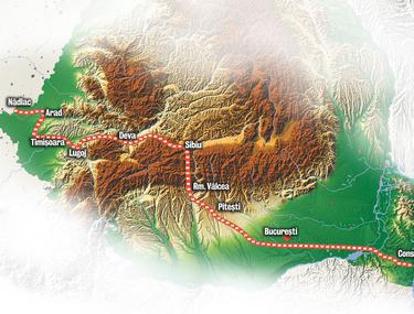 Suceava Constanta Harta Rutiera