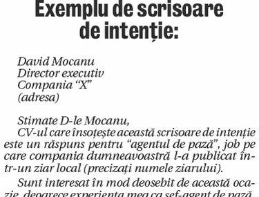 Scrisoarea De Intenţie Vă Diferenţiază De Contracandidaţi