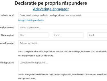 Platforma Unde Poți Completa Online Declarația Pe Propria Răspundere Libertatea