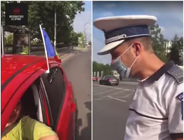 Video È™ofer Oprit De PoliÅ£ie In BucureÈ™ti Pentru CÄƒ Avea AgÄƒÅ£at Steagul Romaniei Pe MasinÄƒ AÅ£i DepÄƒsit Gabaritul Masinii Libertatea