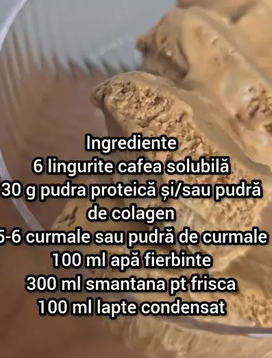 reteta inghetata cu cafea de la Carmen Bruma