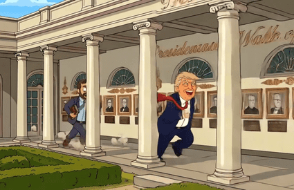Un videoclip în stilul „Rick și Morty”, cu Trump în rolul principal, stârnește critici la adresa Casei Albe