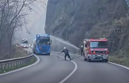 Pericol pe Valea Oltului, din cauza unor scurgeri de gaze dintr-o cisternă. A fost emis un mesaj Ro-Alert