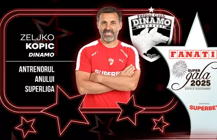 Zeljko Kopic, discurs în premieră în limba română la Super Gala Fanatik 2025. Dialog de senzație cu Gigi Becali: „Ești singurul antrenor care mă bate”