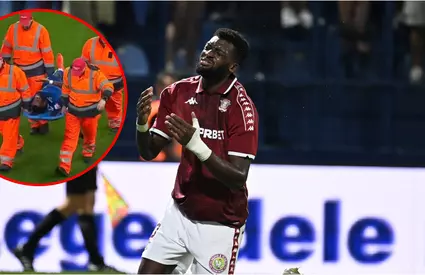 Rapid, prima reacție după accidentarea horror la debut a lui Baroan. Atacantul încă aparține de giuleșteni. Update