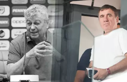 Fotografie de milioane la Dinamo – U Cluj! Gică Hagi, „vegheat” de Mircea Lucescu
