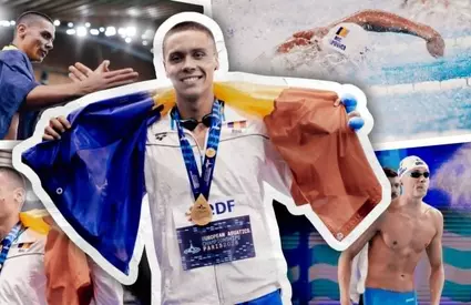 Culisele unei zile de AUR: David Popovici, campion la 100 de metri liber! E prima cursă din istorie în care se întâmplă asta. Fotoreportaj Fanatik
