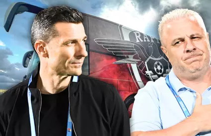 Întâlnire de gradul zero Şumudică – Gâlcă, în ziua meciului Dinamo – Rapid: “De ce dai în jucătorii tăi acum?”