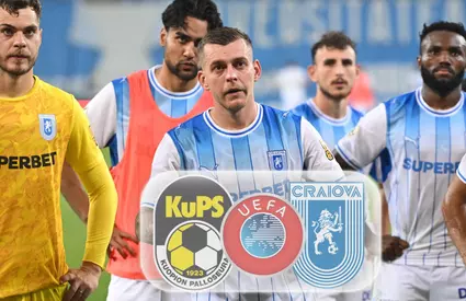 UEFA a luat decizia! Ce se întâmplă la meciul KuPS – U Craiova, din turul 3 preliminar al Europa League
