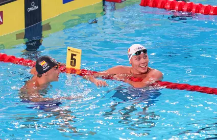 David Popovici, prima reacţie după calificarea în finală la 100 de metri liber cu record: „Am destule rezerve, dar cu el mă bat! O să îmi pună probleme”