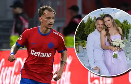 Alexandru Pantea s-a căsătorit. Cine este aleasa fotbalistului de la FCSB