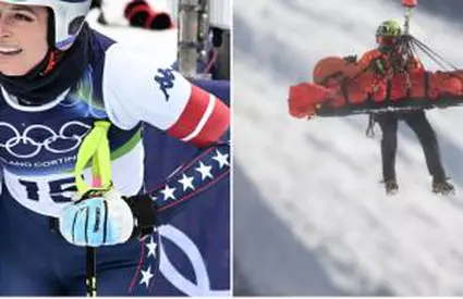 Schioarea Lindsey Vonn, accident grav la JO de Iarnă, la 13 secunde după start. A fost preluată cu elicopterul