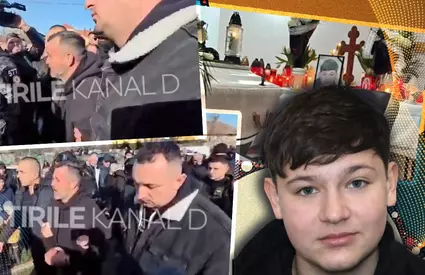 VIDEO Tatăl lui Mario, adus la capelă sub escortă. Ținut de forțele de ordine, bărbatul își strigă durerea: „Mario, unde ești? Mario, de ce m-ai lăsat…”