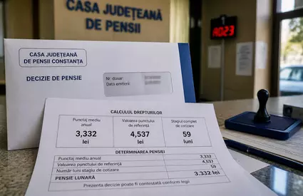 O pensionare anticipată cu 59 de luni a tăiat pensia cu 26,55% în Constanța