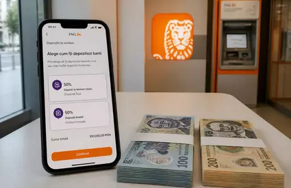 7% dobândă la ING, dar doar pentru 50% din bani în Depo Invest. Restul sumei intră într-un fond mutual ales de client