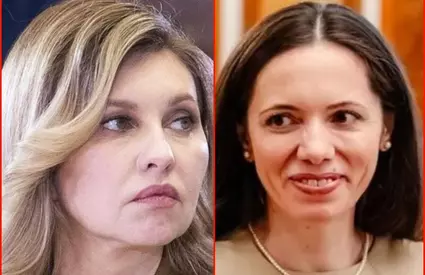 Olena de Ucraina sau Mirabela de România? A noastră sau a lor? Duelul ținutelor la întâlnirea de la Cotroceni! Bucle, perle, tocuri înalte, rochie "taupe", iubita lui Nicușor Dan, alegere neașteptată