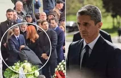 Un bărbat venit la priveghiul de pe Arena Națională s-a apropiat de Răzvan Lucescu, iar ce a urmat i-a lăsat pe toți muți de uimire! Gestul lui a stârnit lacrimi