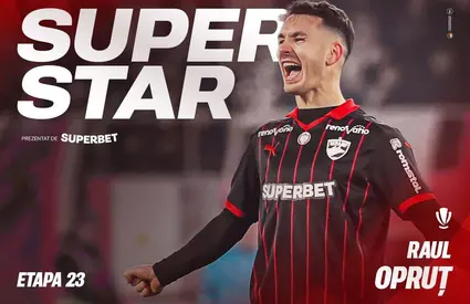 Raul Opruț și „destinul” dublei care l-a făcut jucătorul etapei cu numărul 23 din Superligă