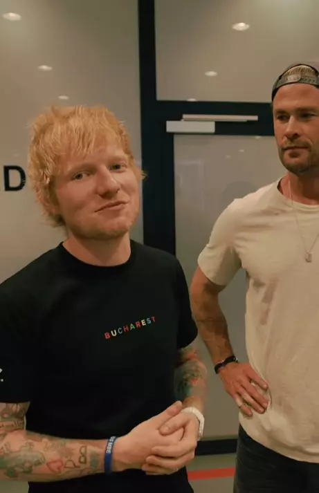 ed sheeran si chris hemsworth concert bucuresti 4