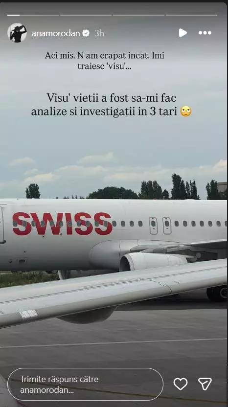 Ana Morodan pleaca din tara pentru investigatii