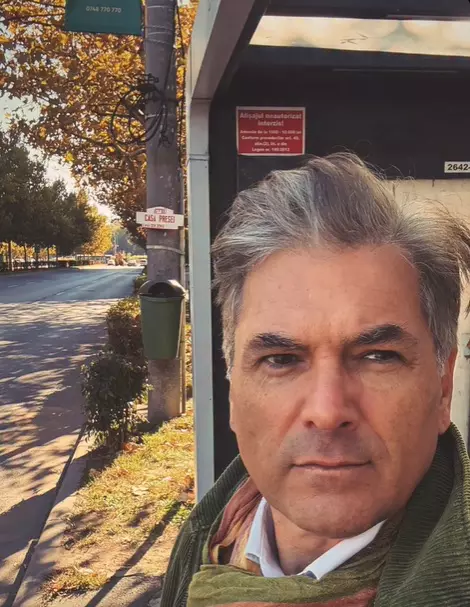 Mircea Radu cu tramvaiul Bucuresti