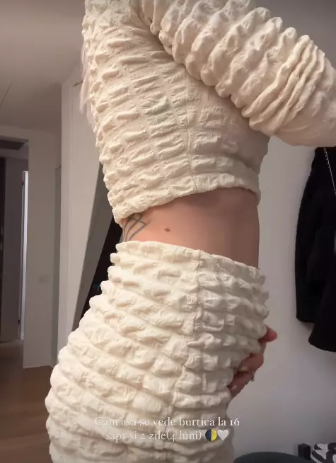 Carmen Grebenisan insarcinata 4 luni 4