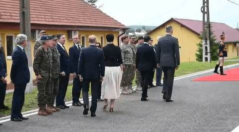 Nicușor Dan l-a primit pe regele Spaniei la Cincu