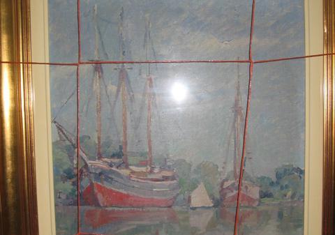 FOTO&VIDEO | Tablouri de Grigorescu și Dărăscu au fost descoperite la 6 ani de la furt