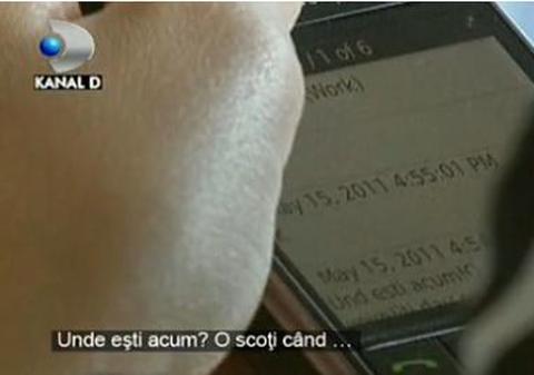 Monica Columbeanu îi transmite instrucţiuni surorii ei prin SMS