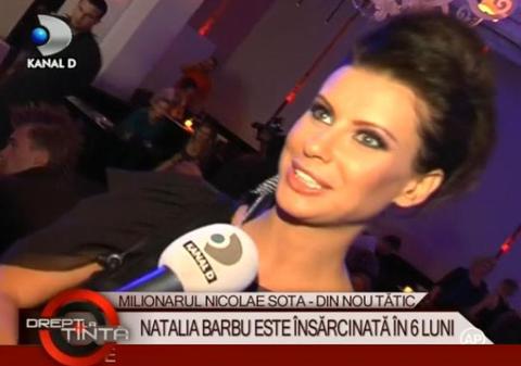 Natalia Barbu este însărcinată în şase luni