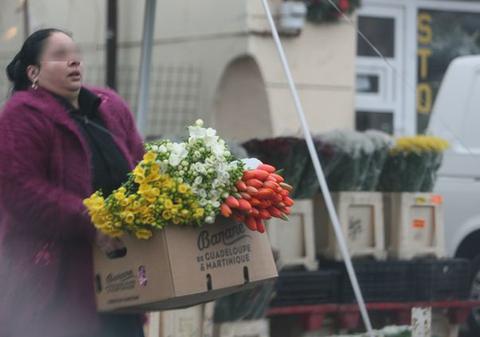 Razie în piața de flori, chiar în prima zi de școală