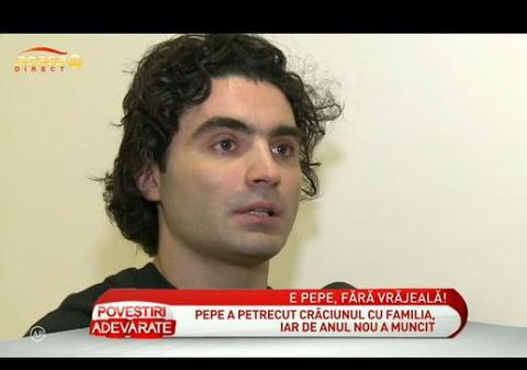 Pepe: "M-am pupat cu cineva sub vâsc"