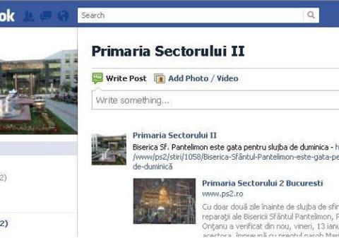 Primăria sectorului 2 şi-a făcut cont de Facebook