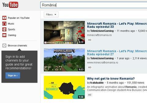 Asta-i maximă! N-o să-ţi vină să crezi ce apare pe You Tube când tastezi România!