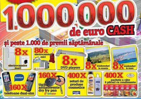 MEGACONCURSUL ANULUI 2013. Din 22 aprilie, ziarul LIBERTATEA pune la bătaie 1.000.000 de euro CASH. Intră şi citeşte REGULAMENTUL