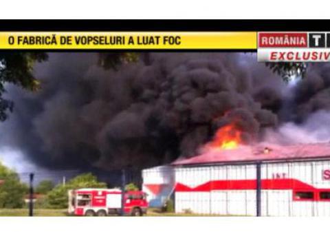 INCENDIU DE PROPORŢII LA SLATINA! Pompierii cer AJUTOR din alte oraşe!