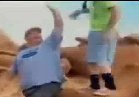GESTUL LOR A STÂRNIT INDIGNAREA ÎNTREGII AMERICI! Ce puteau face nişte oameni cu o stâncă veche de 200 de milioane de ani? | VIDEO INCREDIBIL